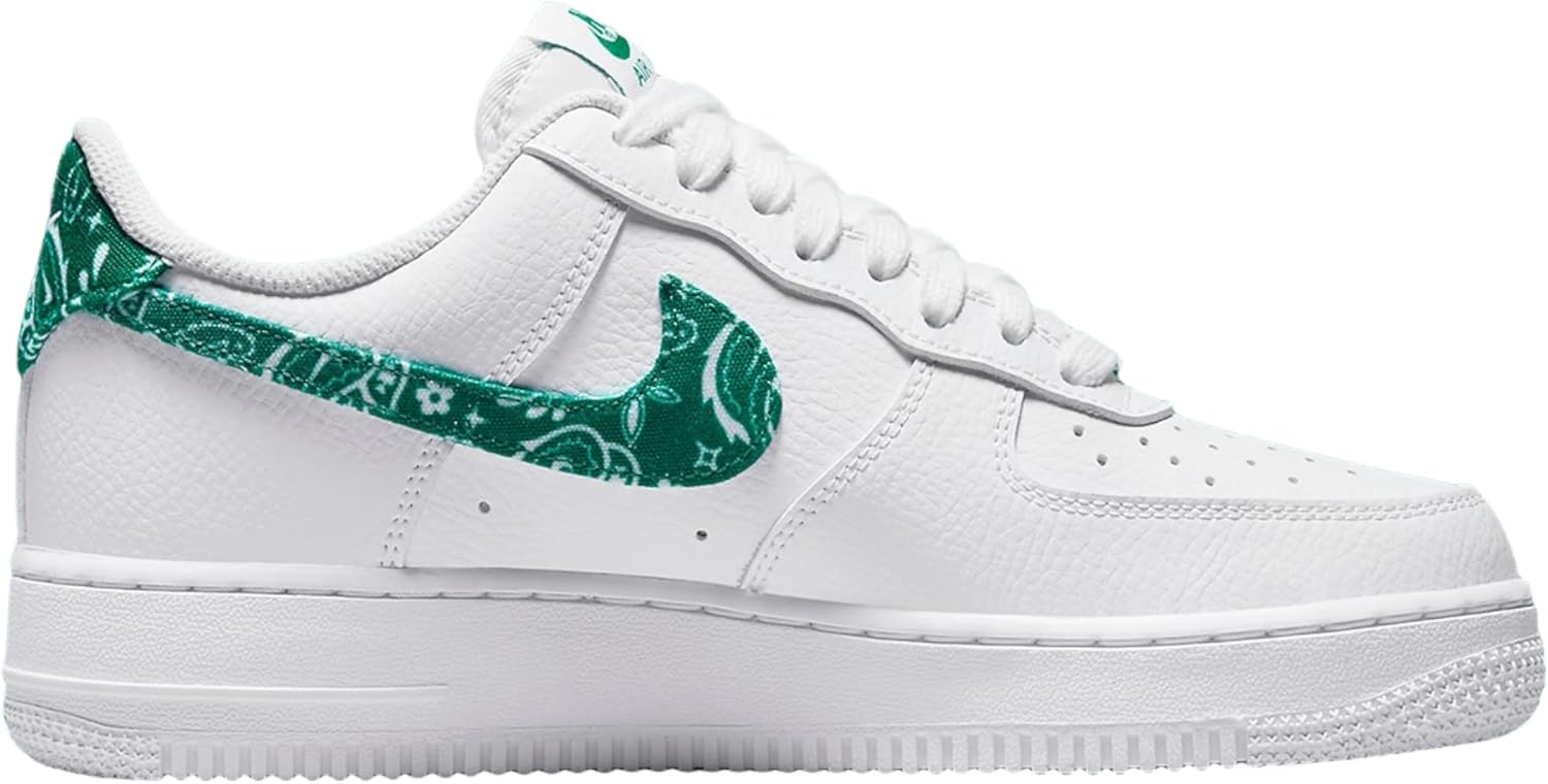 Мужские кроссовки Nike Air Force 1, белый/зеленый — фото 2