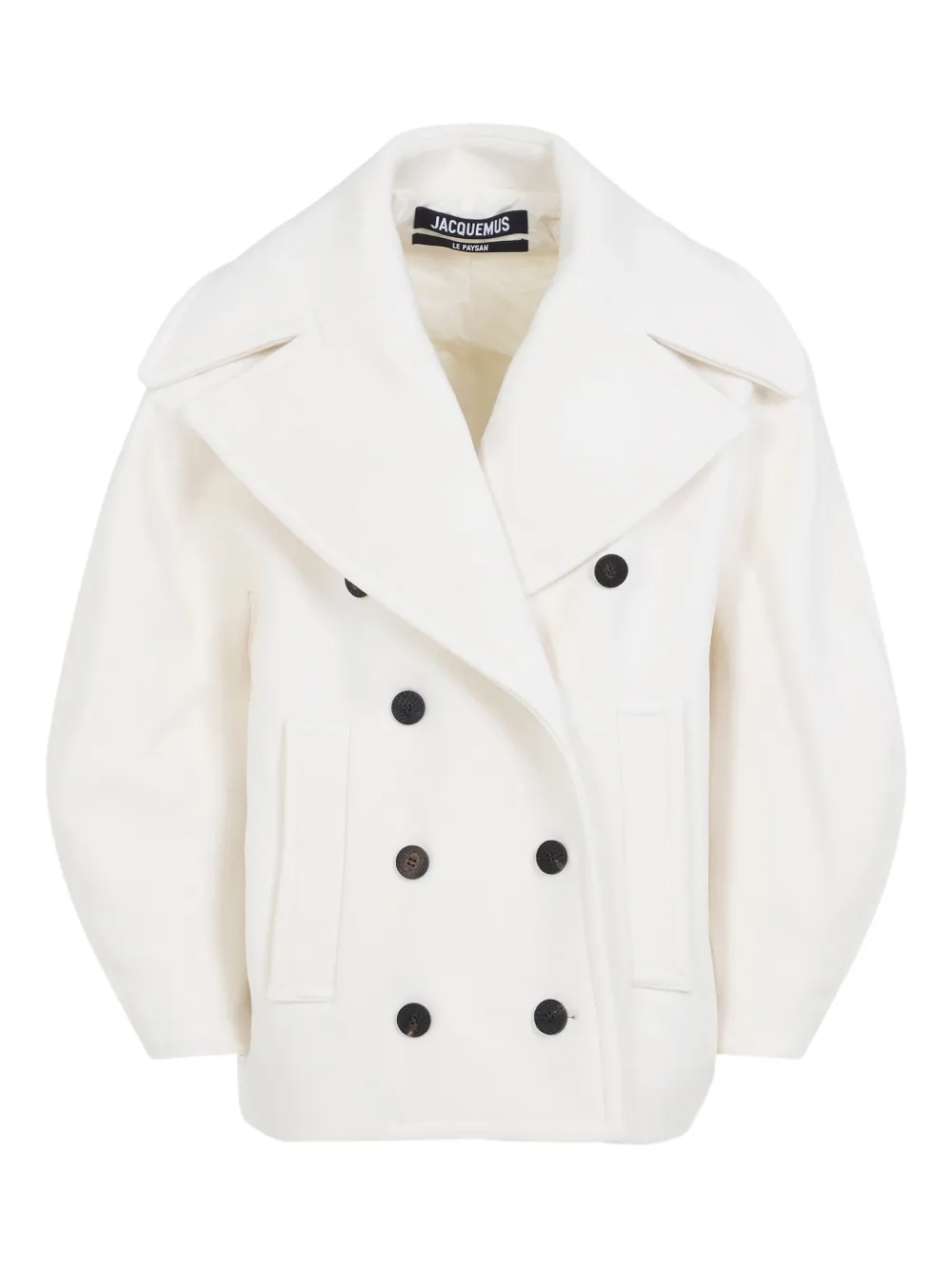 

Двубортное пальто JACQUEMUS, белый