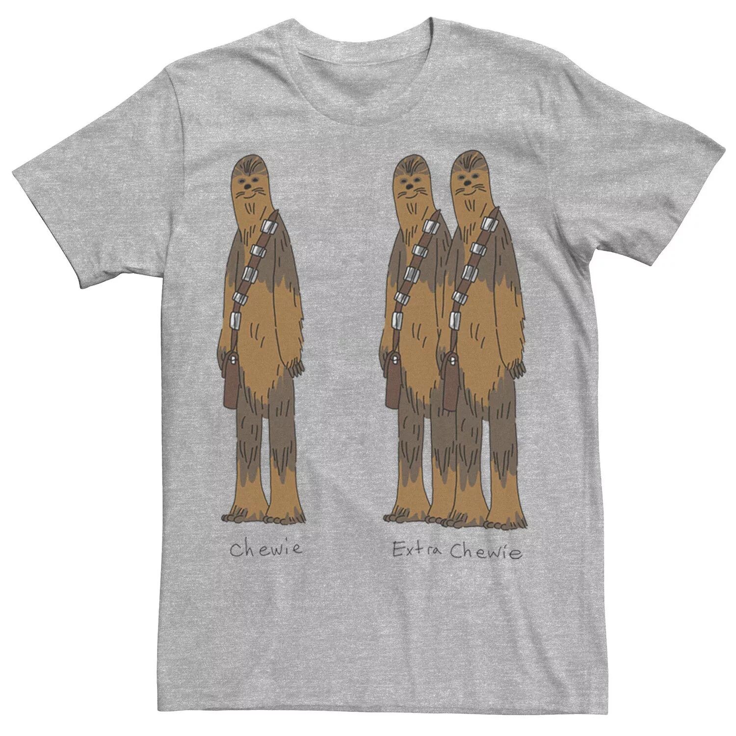 

Мужская футболка «Звездные войны» Chewie и Extra Chewie Licensed Character