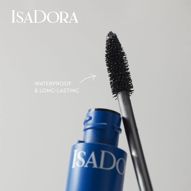 Водостойкая тушь для ресниц, придающая дополнительный объем Isadora, 10 мл (black) — фото 2