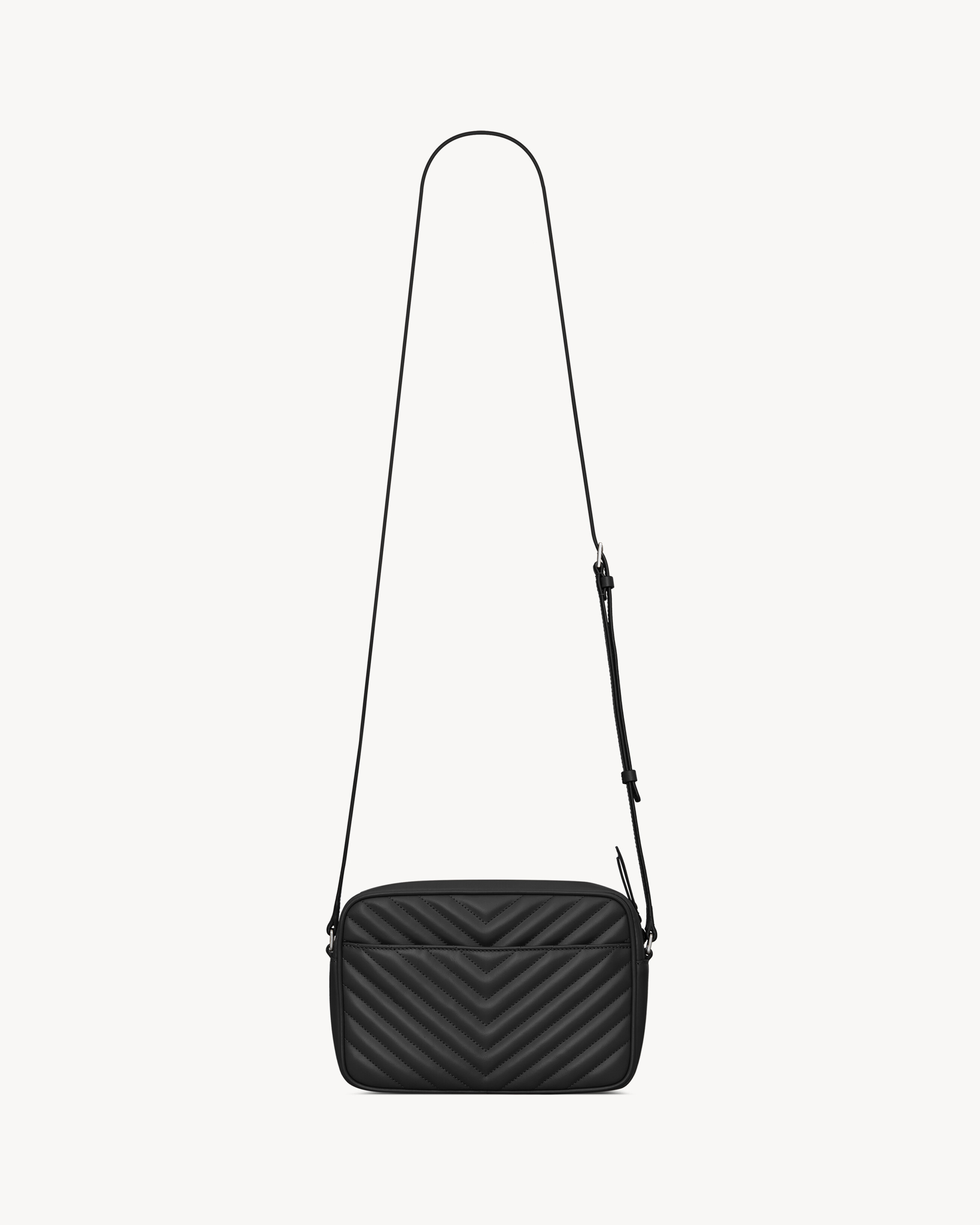 Сумка-камера LOU из стеганой кожи Saint Laurent, черный — фото 2
