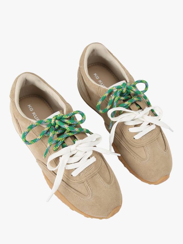 Lagos Suede Lace Up Trainers KG Kurt Geiger, Beige — фото 3