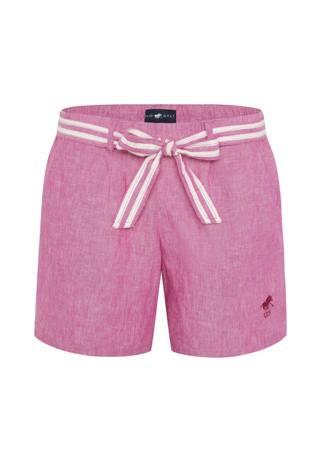

Льняные шорты с тканевым поясом Polo Sylt, розовый