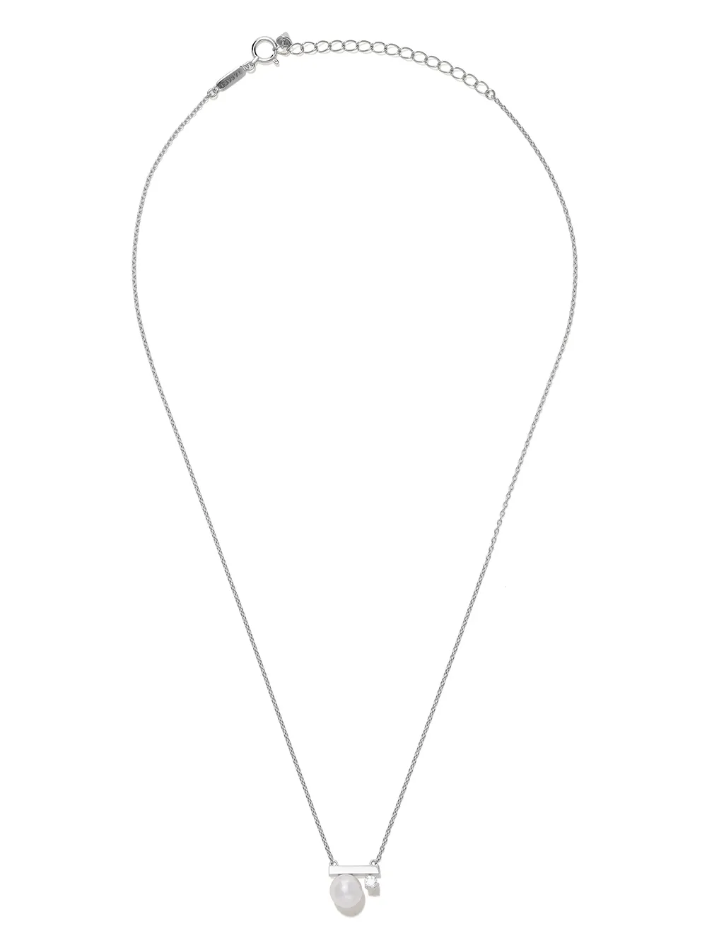 

Золотое колье Balance Class Collection Line с жемчугом и бриллиантом TASAKI, серебяный