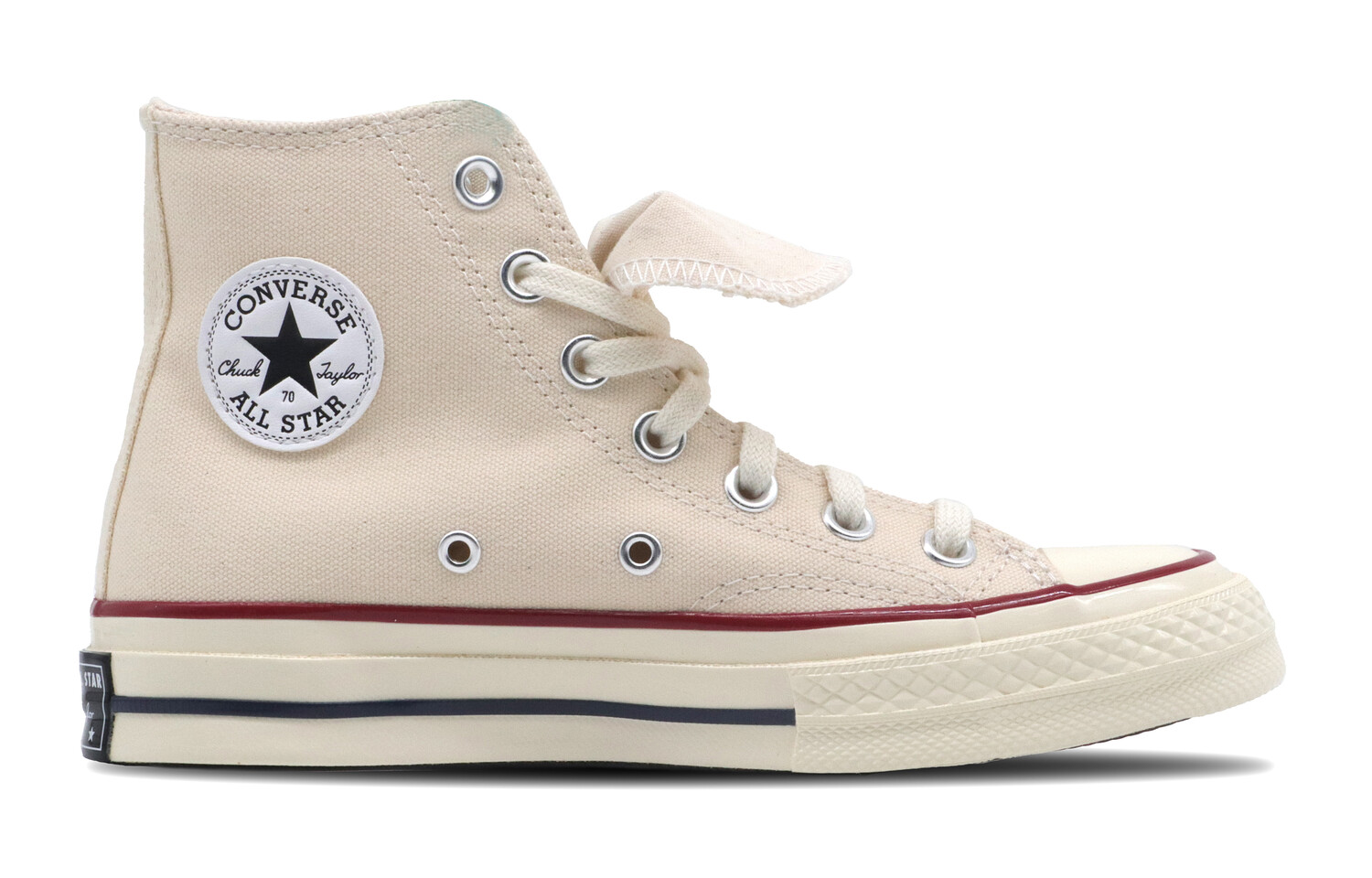 

1970-е годы. Кеды унисекс с высоким берцем, кремового цвета Converse
