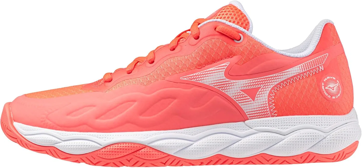 Кроссовки теннисные Mizuno Wave Enforce Court AC, Striking Coral-white
