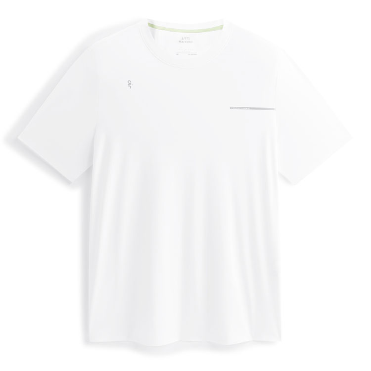 

PEACEBIRD MEN Футболка мужская Frost White Green 1 с круглым вырезом