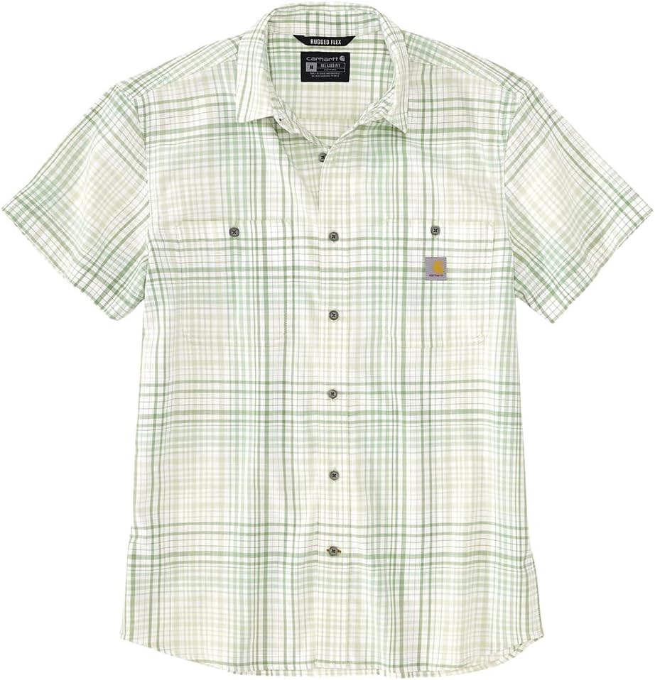 

Carhartt Мужская футболка 106139 Rugged Flex Relaxed Fit с коротким рукавом, Tender Greens