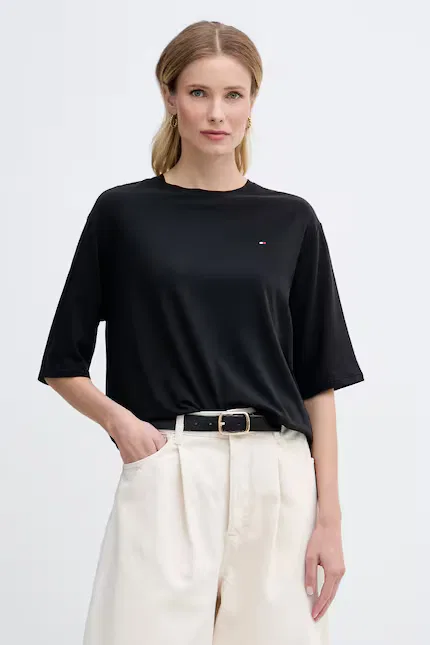Футболка с коротким рукавом relax fit Tommy Hilfiger, черный