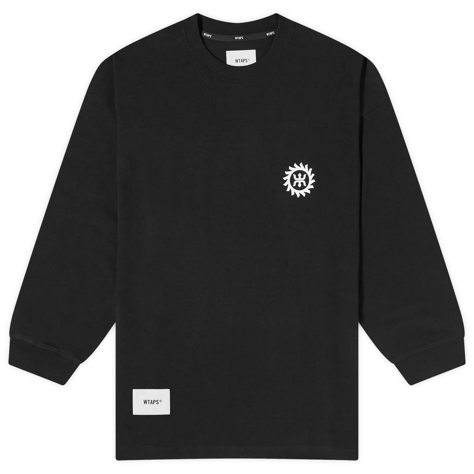 

Лонгслив Wtaps 19 Long Sleeve Printed T-Shirt, черный