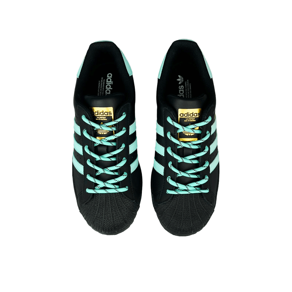 Adidas Originals Superstar J противоскользящие износостойкие низкие детские скейтбординговые кроссовки Emerald для подростков — фото 4