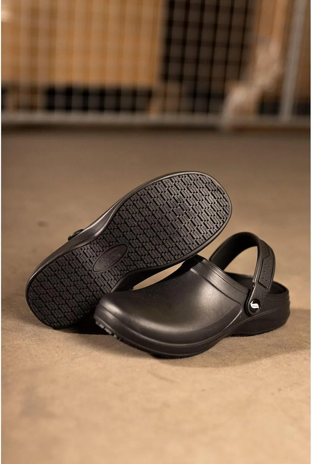 Мужские деревянные туфли Skechers Riverbound SRC, Black Injection Eva — фото 2