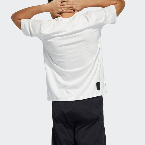 Футболка adidas Series WJ T GFX Printing Training Sports Short Sleeve White, белый — фото 4