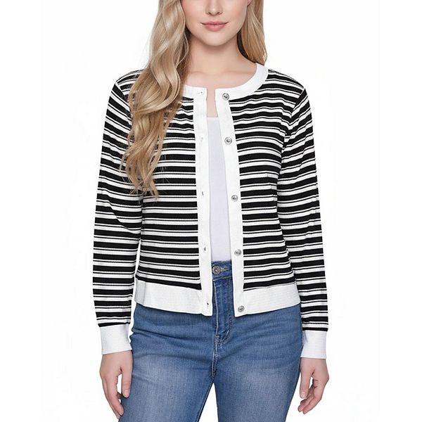 

Кардиган с длинным рукавом Ny Collection, Black White Stripe