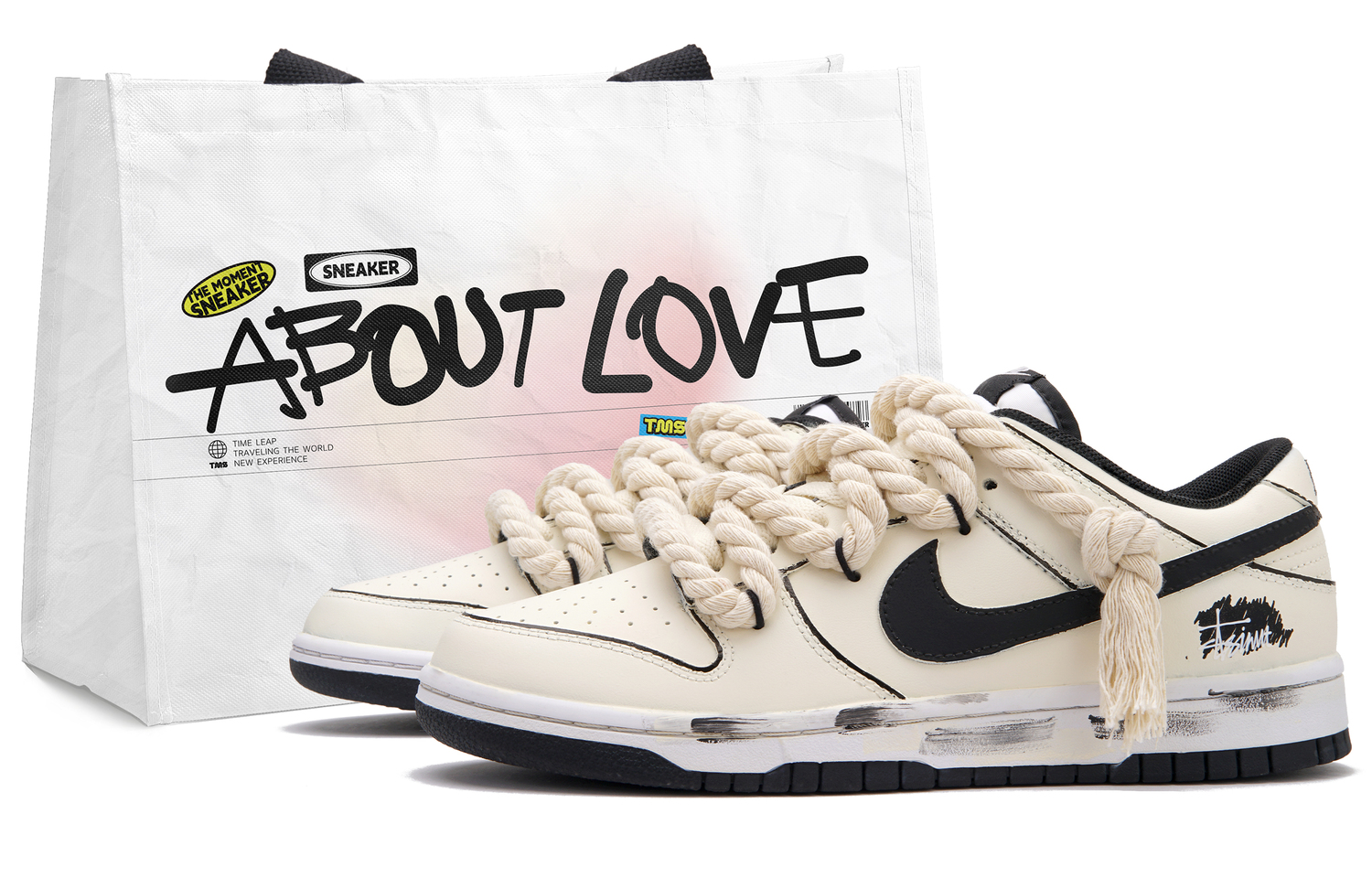 

Dunk Game Youth Low Top Skateboard Shoes мужские белый черный Nike, бежевый белый черный