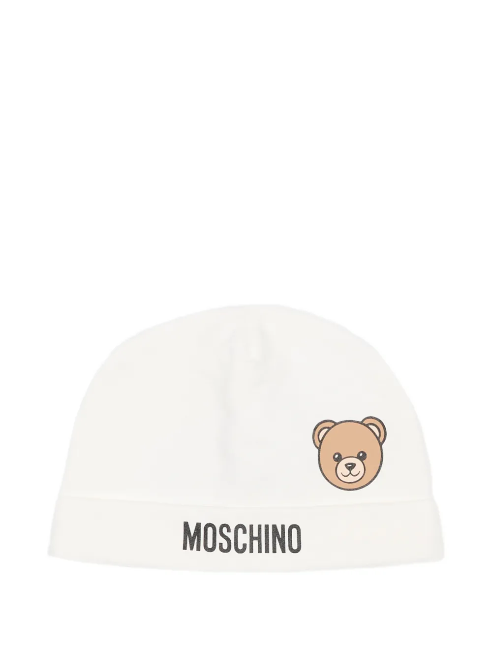 

Шапка-бини "тедди" Moschino Kids, бежевый