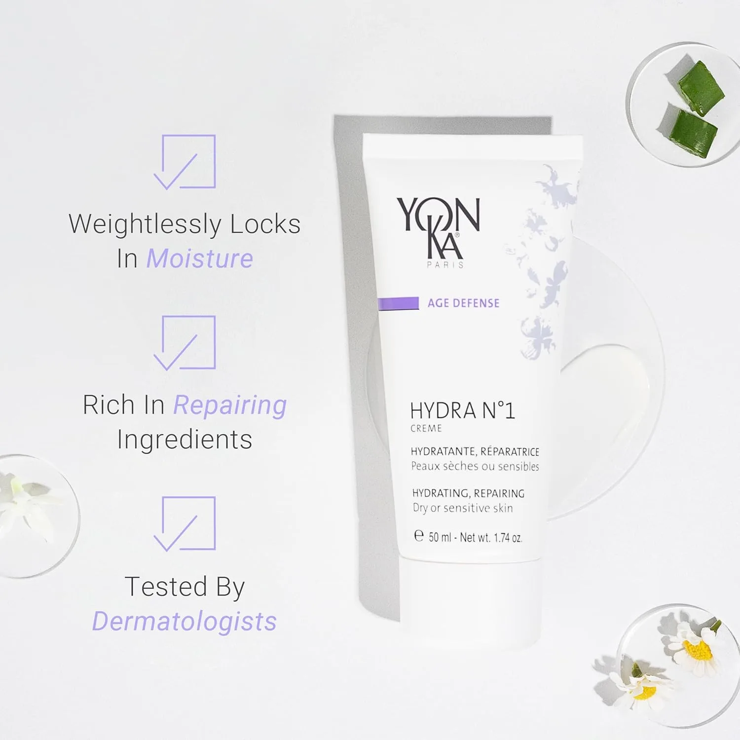 Крем для лица Yonka — Увлажняющий Daily Reparative Moisturizer, Hydra No. 1 Creme - насыщенный антивозрастной — фото 2