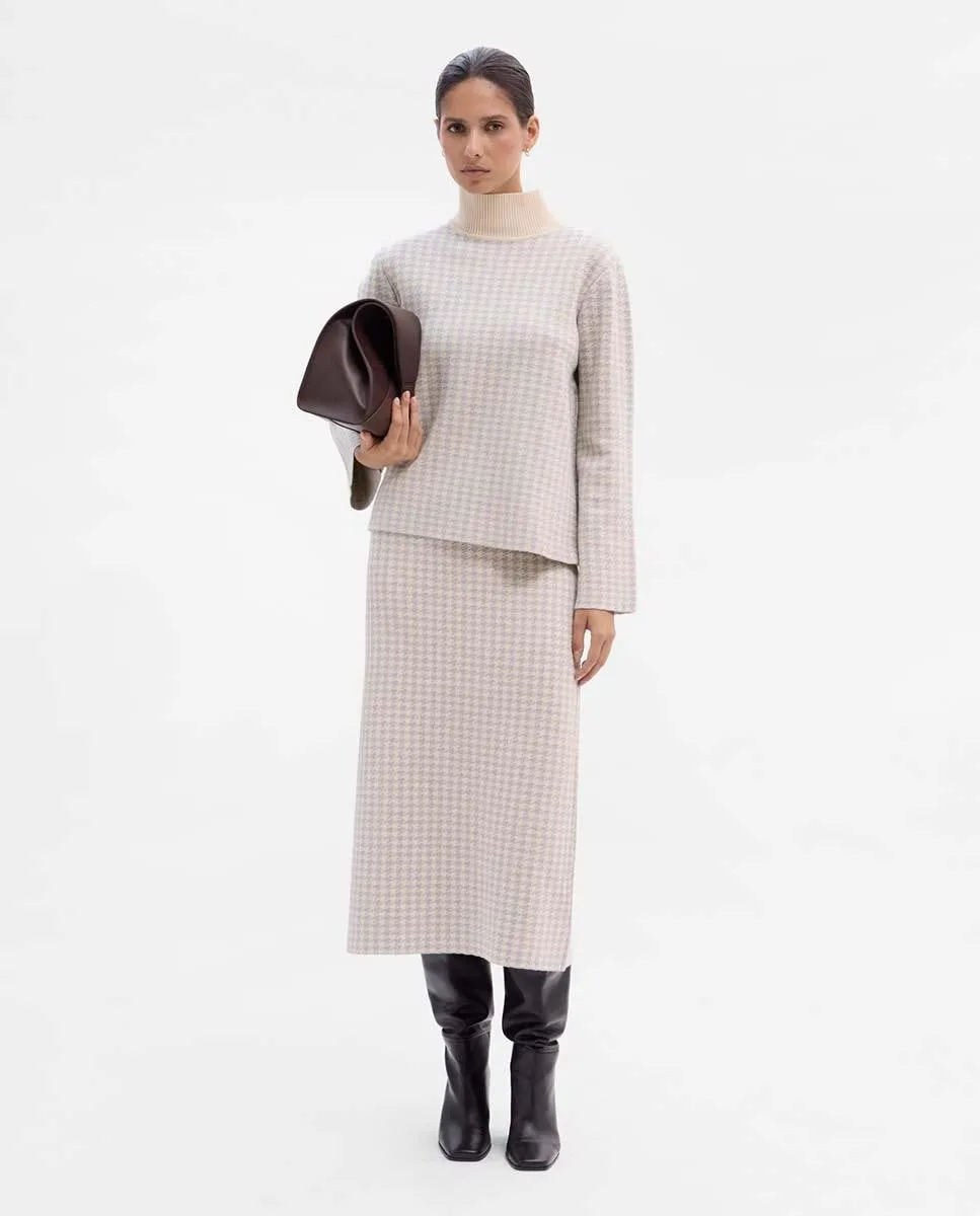 

Женский джемпер из жаккардового трикотажа Simorra, серый