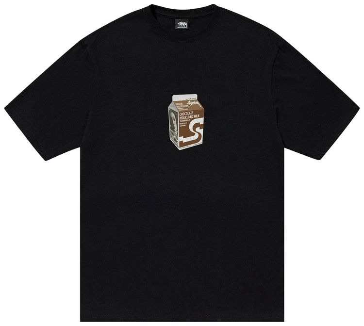 

Футболка Stussy Milk Tee 'Black', черный