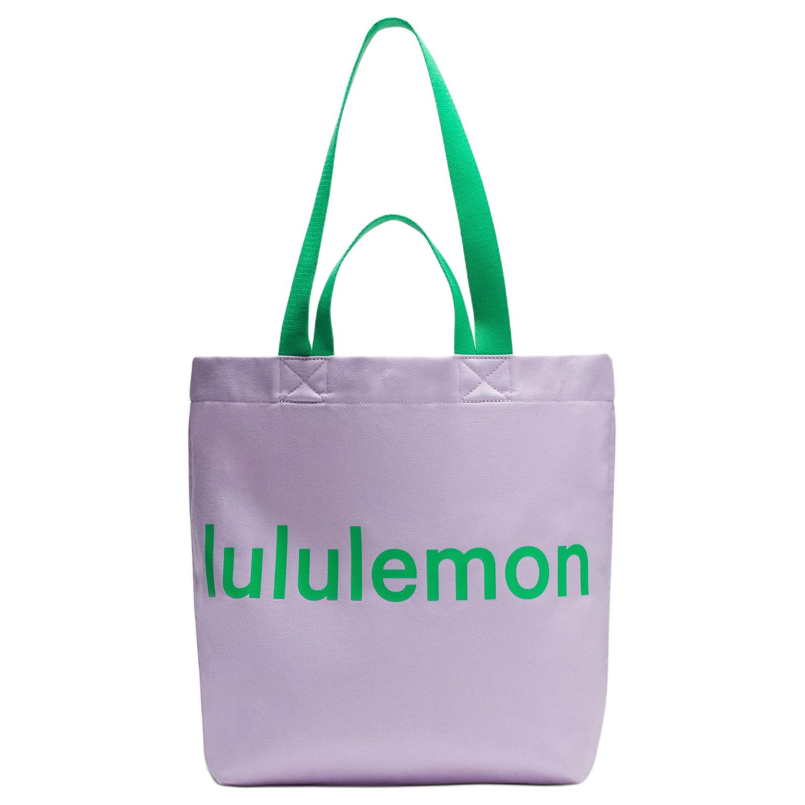

Lululemon Холщовая сумка шоппер, Sky Purple & Radiant Green