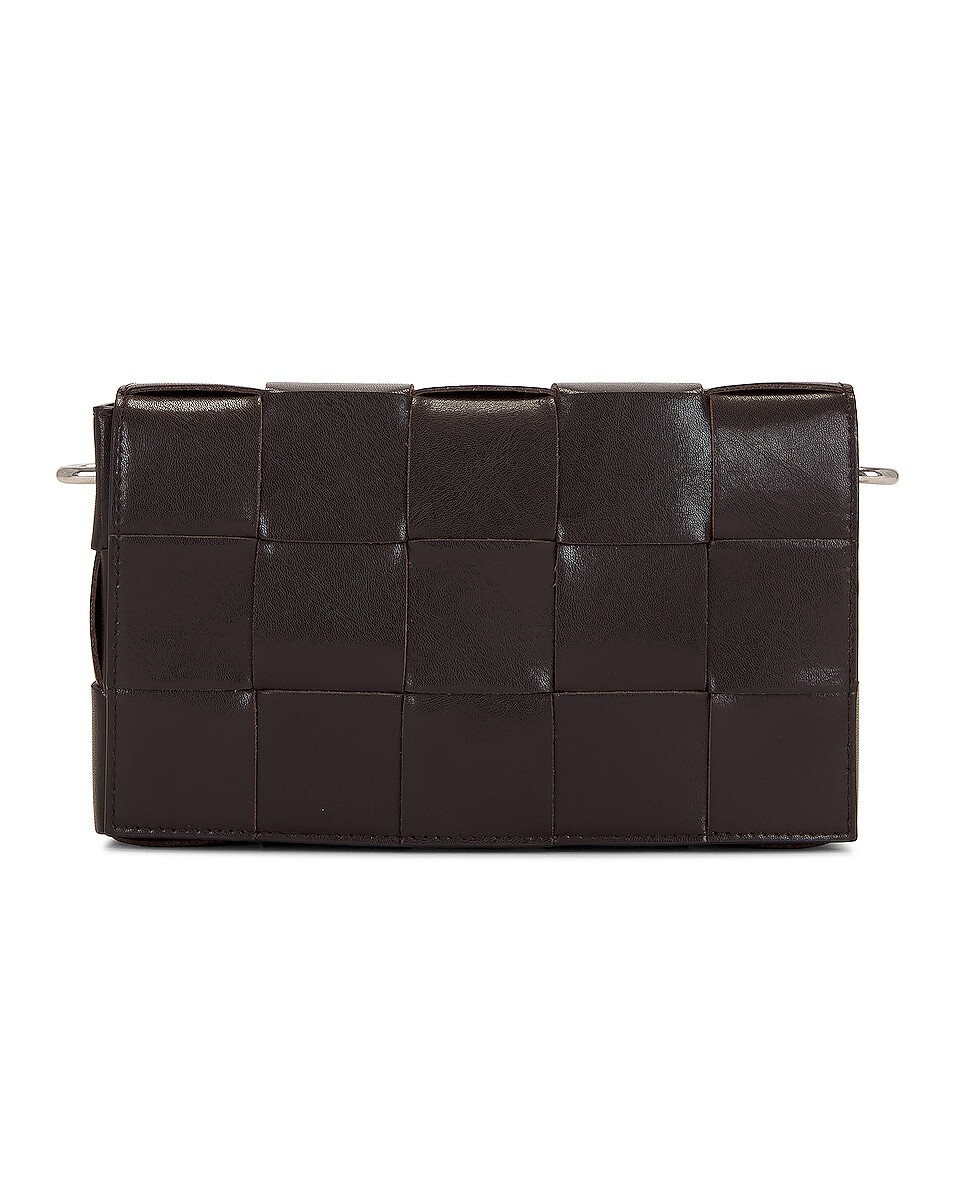 

Холщовая сумка с лентами Intreccio Vogue Bottega Veneta, цвет Fondant & Natural Silver