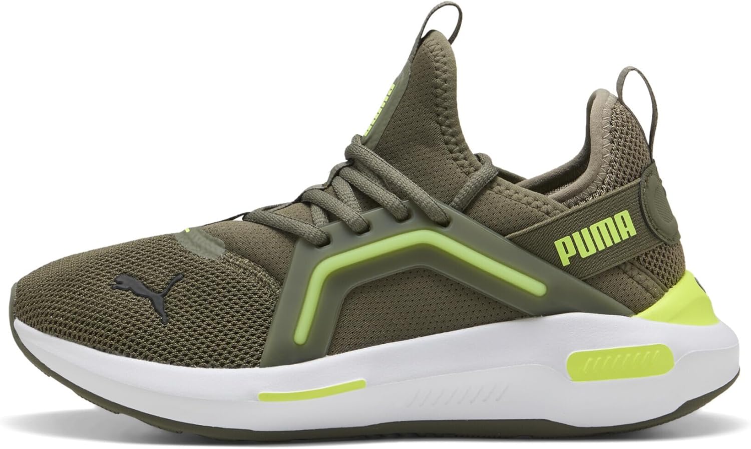 Мужские кроссовки для бега по шоссе PUMA, зеленый/желтый — фото 3