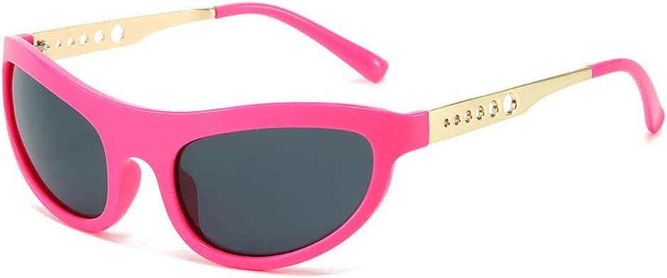 

Женские солнцезащитные очки «кошачий глаз», винтаж, металлические полые круглые дужки, UV400. Мужские солнцезащитные очки, леопардовый принт, голубые HVTVTLA, Rose Pink Gray