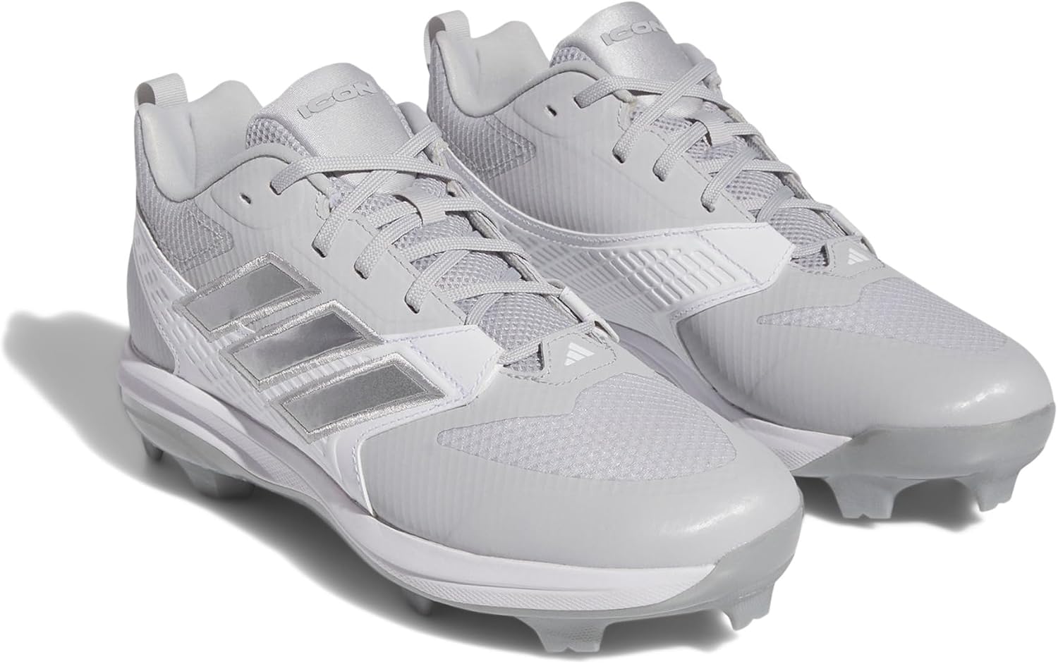 Мужские бутсы-кроссовки adidas Icon 8, белый/серый/светло-серый — фото 2