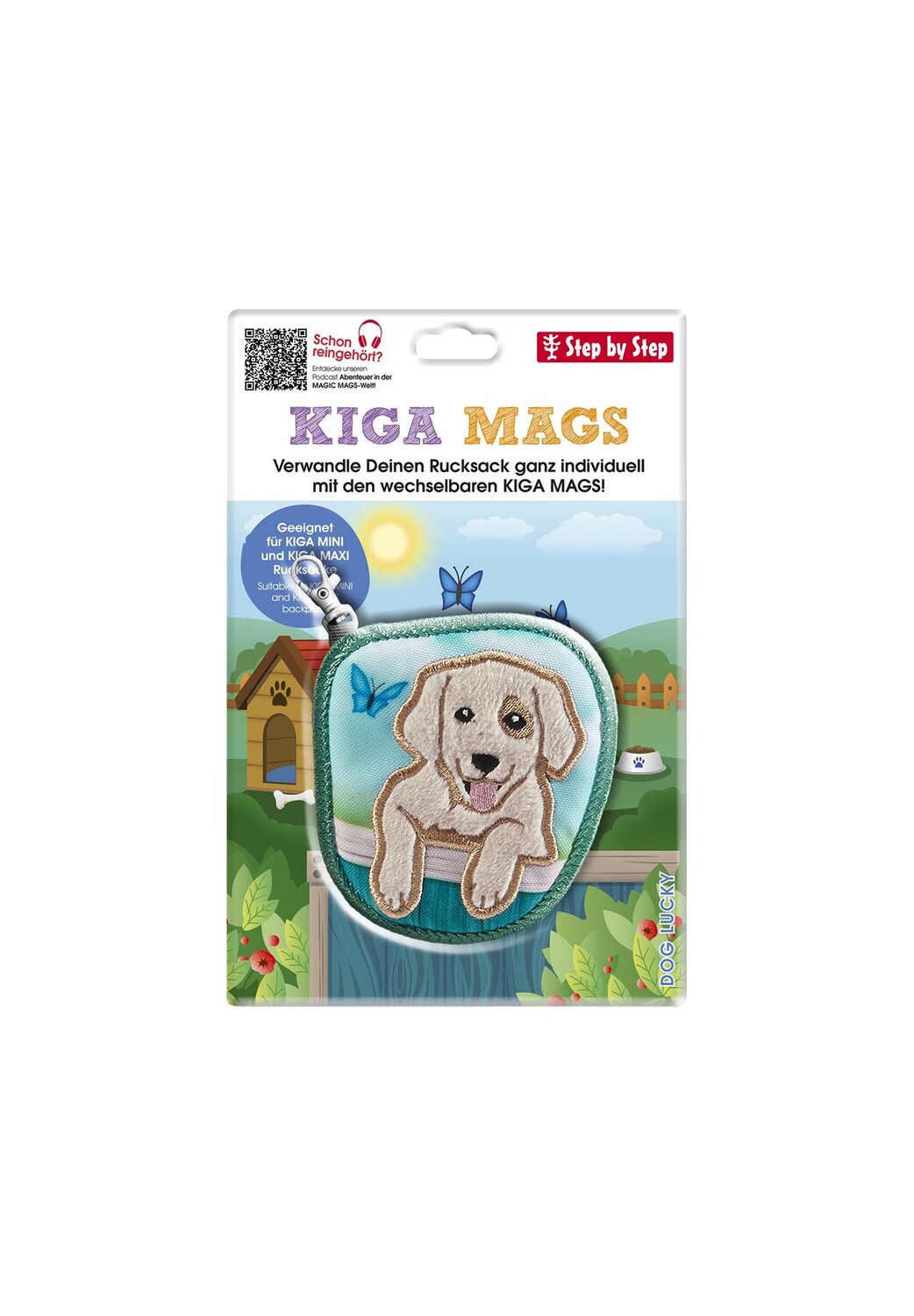 

Аксессуары для рюкзака KIGA MAGS, кулон Step by Step, цвет Dog Lucky