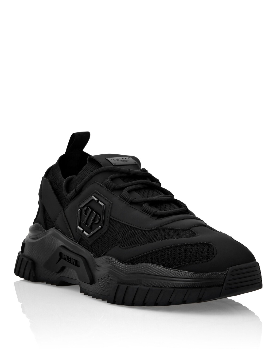 ТРЕНИРОВОЧНЫЕ КРОССОВКИ ХИЩНИК Philipp Plein, цвет Black / Black — фото 3