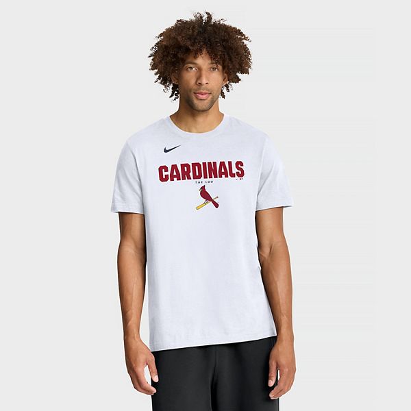 

Мужская белая футболка St Louis Cardinals с названием команды Nike