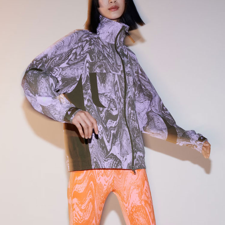 Stella McCartney X ASU Куртка Женская Розово-Фиолетовая Adidas — фото 3