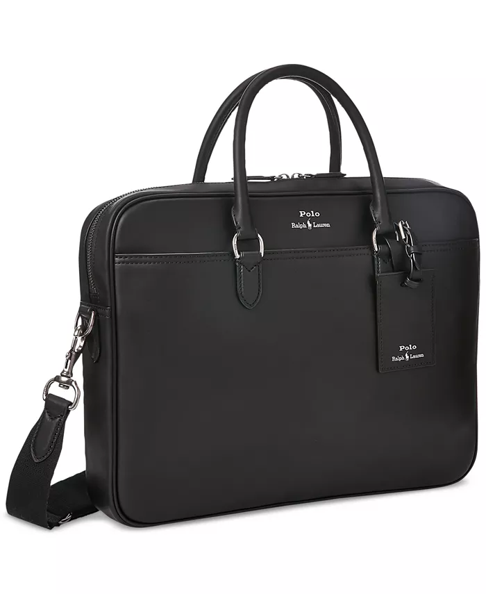 

Мужской кожаный портфель Bag Polo Ralph Lauren, черный