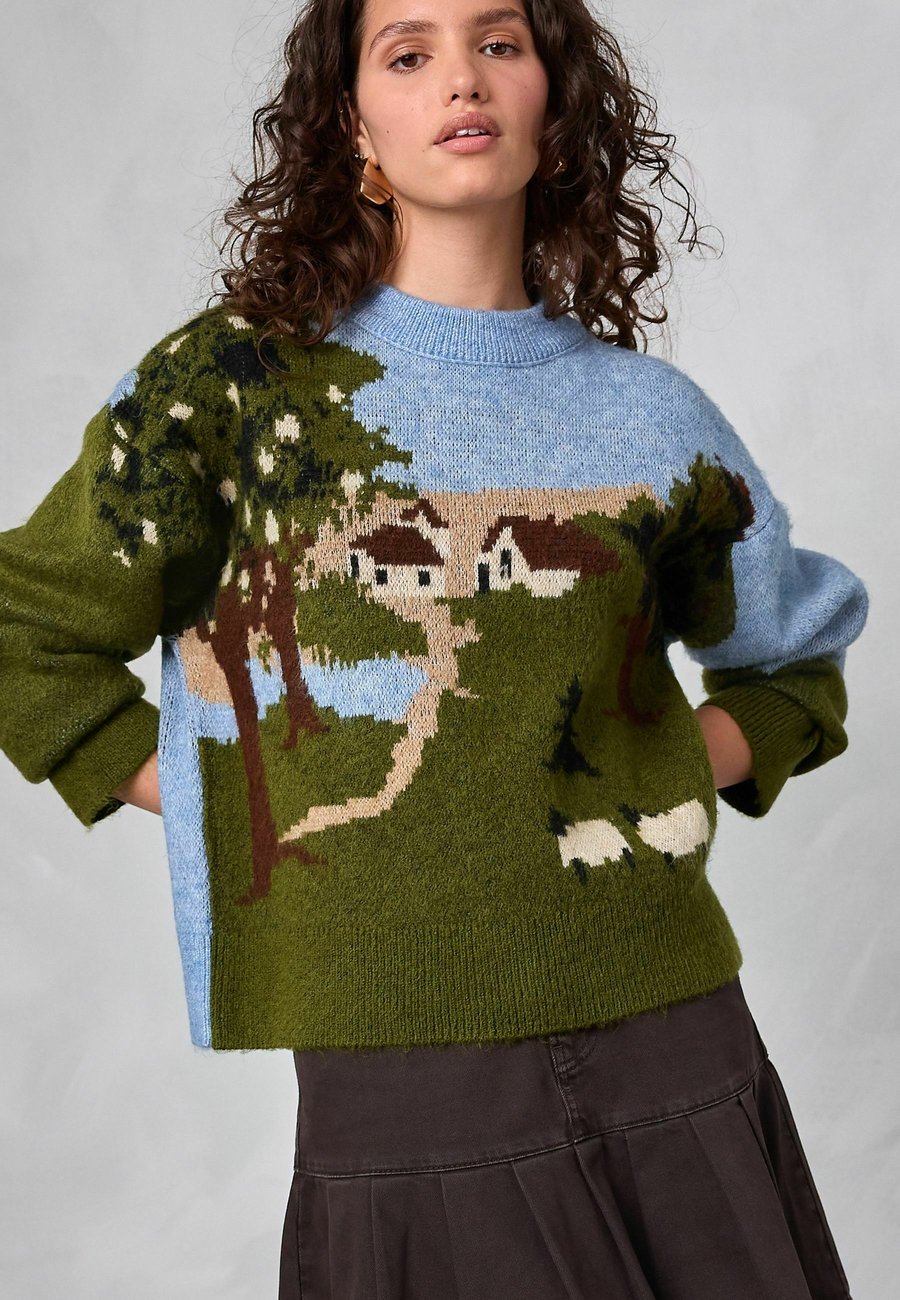 

Джемпер Next CREW NECK , Green Multi/Green