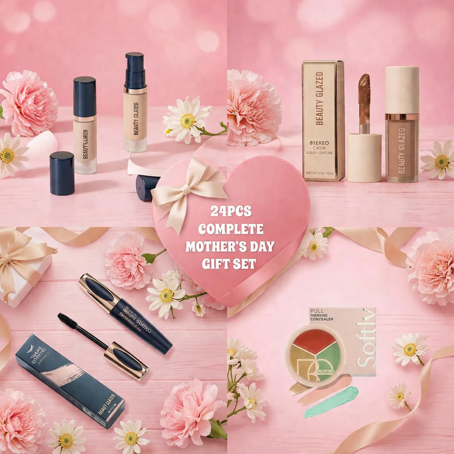 Набор для макияжа «New Year Makeup Set» из 24 предметов Beliky Girl, Christmas — фото 3