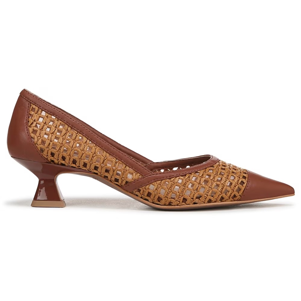 Туфли на каблуке Darcy Franco Sarto, wicker brown faux raffia — фото 2