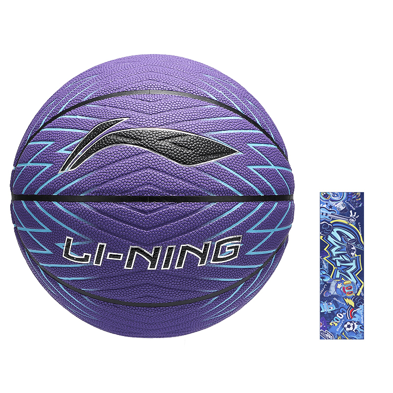 

LINING Баскетбольный мяч PU Basketball Purple размер 7 тренировочный unisex Китай