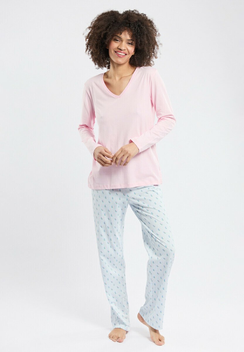 

Пижама IMPRIMÉ FLEURS - LÉGER SET - Pyjama set Armor lux, светло-розовый