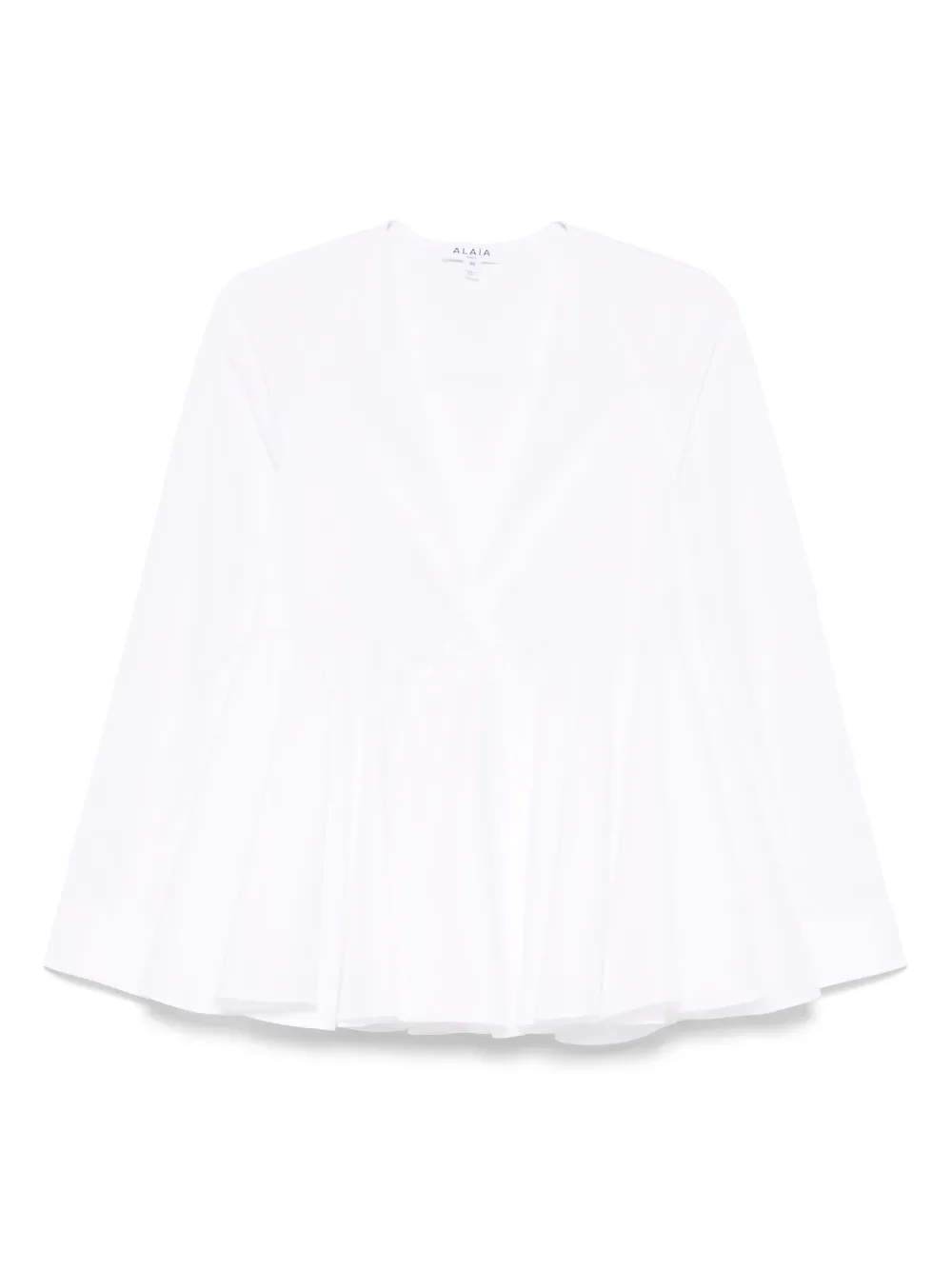 

Расклешенная рубашка Alaïa, белый