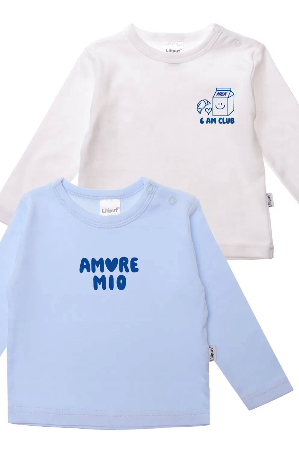 Толстовка 'Amore Mio' Liliput, Light Blue/White — фото 4