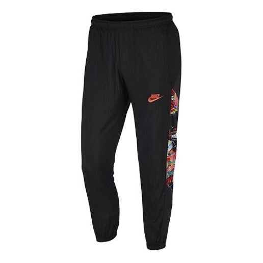 

Брюки mens sportswear tat sports pants black/red Nike, черный