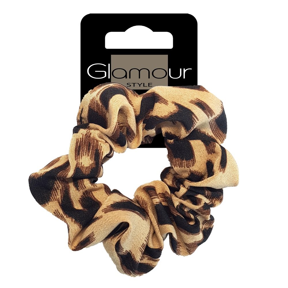 

Резинка для волос Glamour Scrunchie, ободок для волос с леопардовым принтом