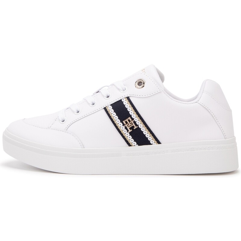 

Кроссовки Tommy Hilfiger Skateboarding Shoes Women's Low-top White/black, белый