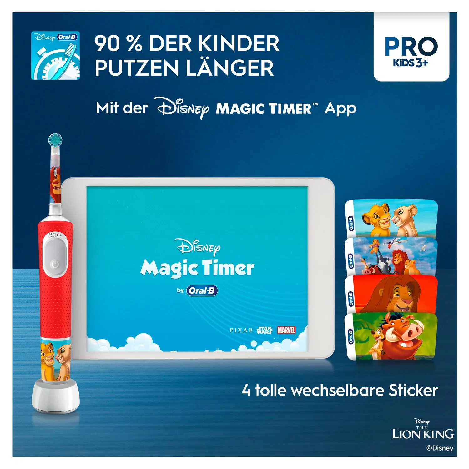 Электрическая детская зубная щетка Vitality Pro Kids Oral-B — фото 2