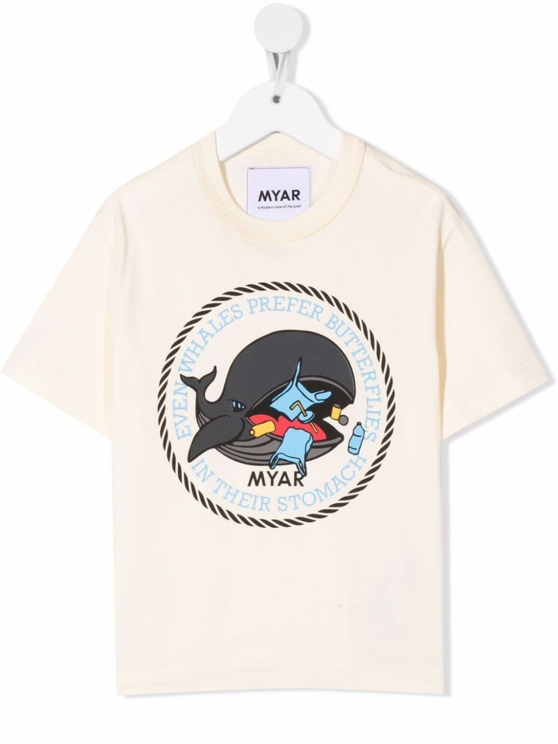 

Футболка с графичным принтом MYAR KIDS, нейтральный цвет