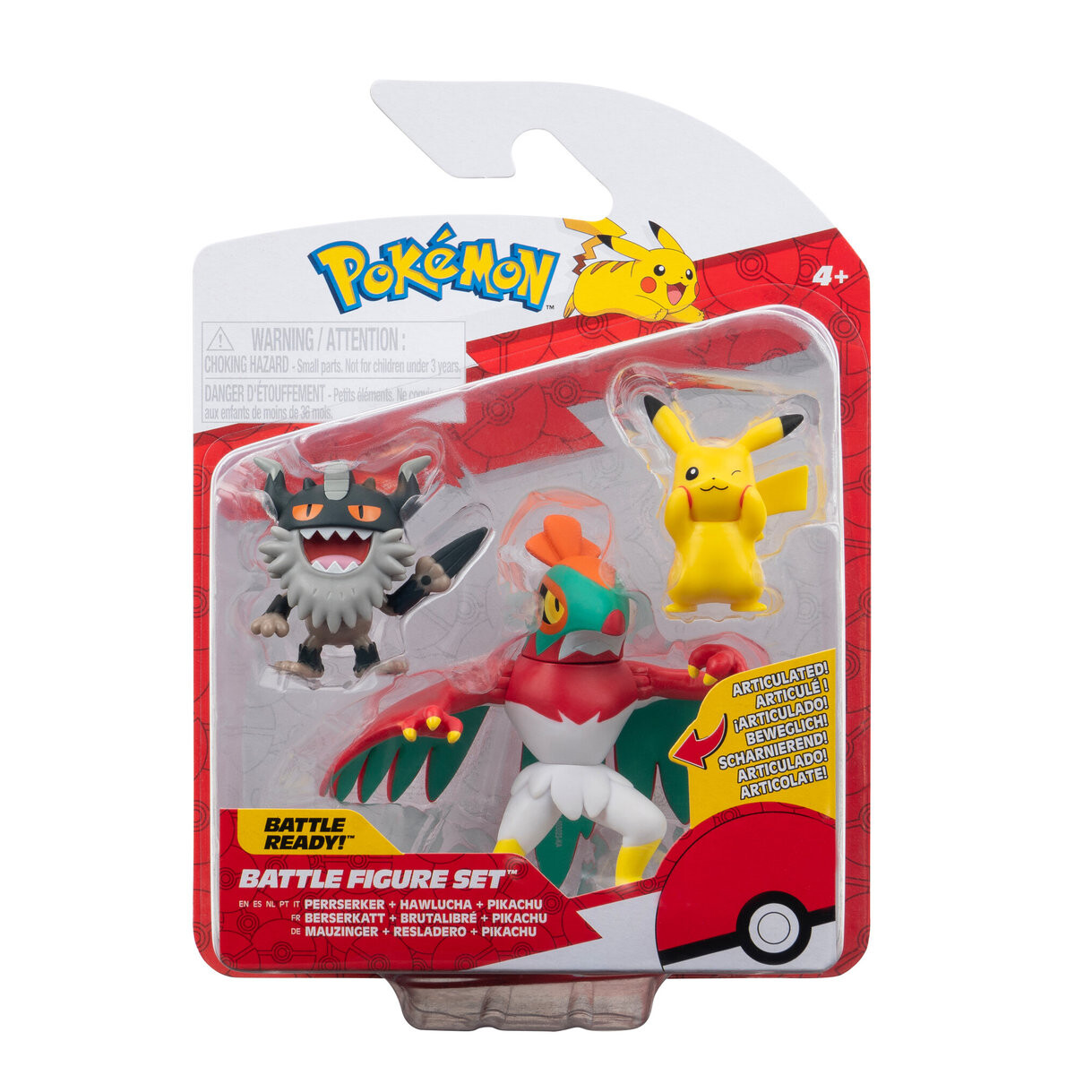

PKW - Набор боевых фигурок (3PK: Пикачу #8, Перрсеркер, Хаулуча) W20 Pokemon
