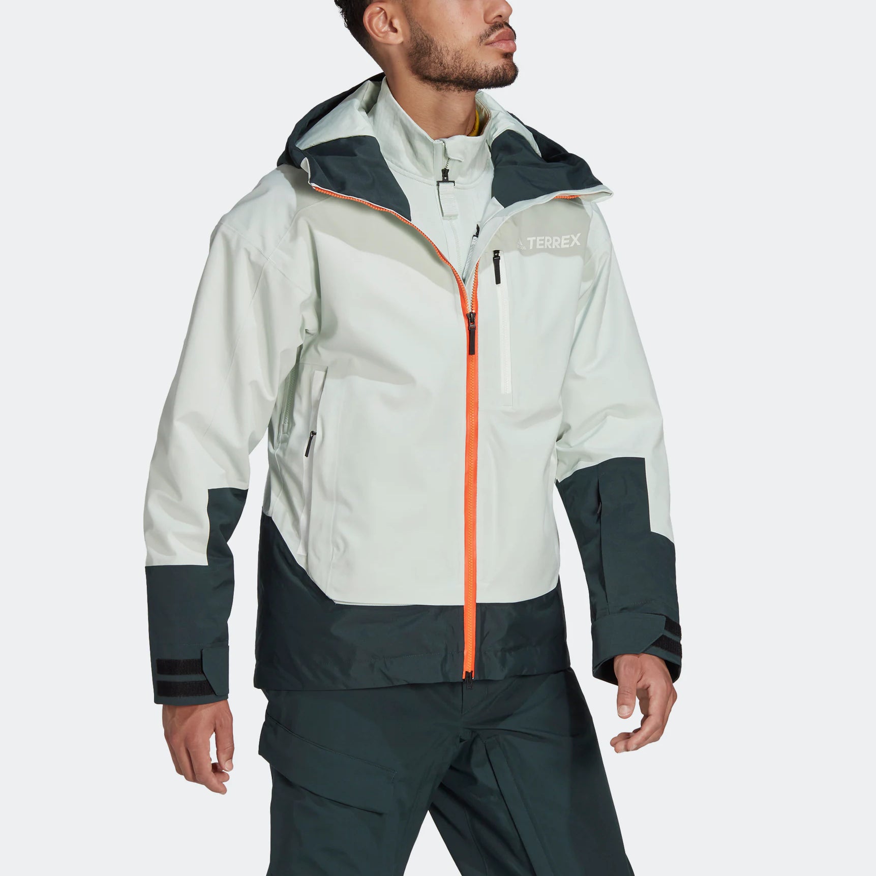 Куртка adidas Terrex MYSHELTER Snow 2-Layer Insulated Jacket HI5515, зеленый — фото 4