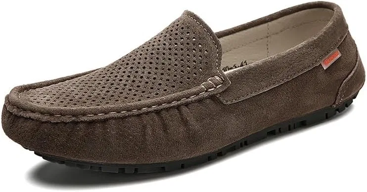 Мокасины мужские кожаные Loafers, хаки SayfuR