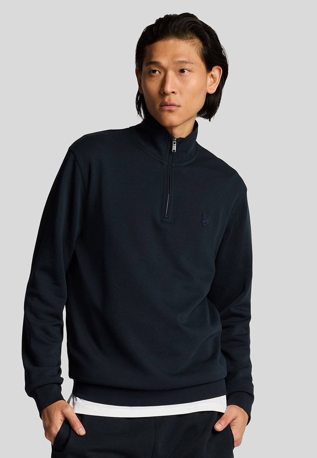 

Толстовка MID LAYERS SUPERFINE QUARTER ZIP Lyle & Scott, темно-синий