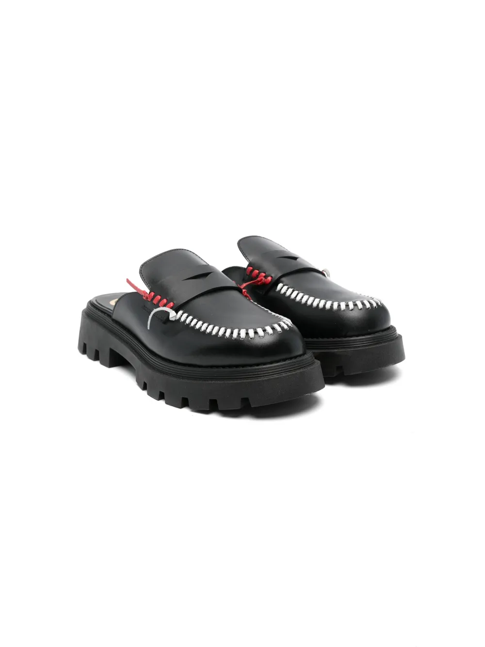 

Кожаные лоферы Gallucci Kids, черный